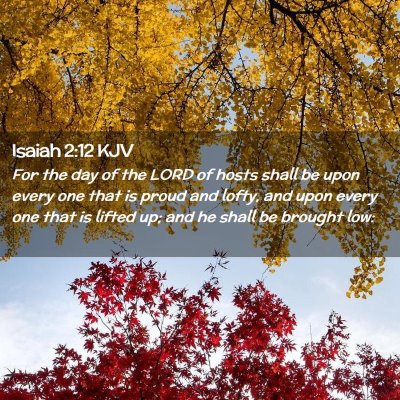 Isaiah 2:12 KJV Free Bible Images