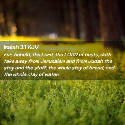 Isaiah 3:1 KJV Free Bible Images