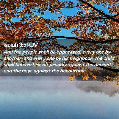 Isaiah 3:5 KJV Free Bible Images