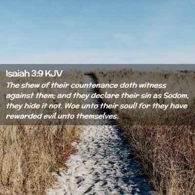 Isaiah 3:9 KJV Free Bible Images