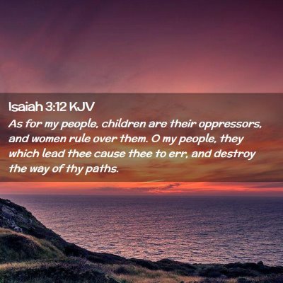 Isaiah 3:12 KJV Free Bible Images