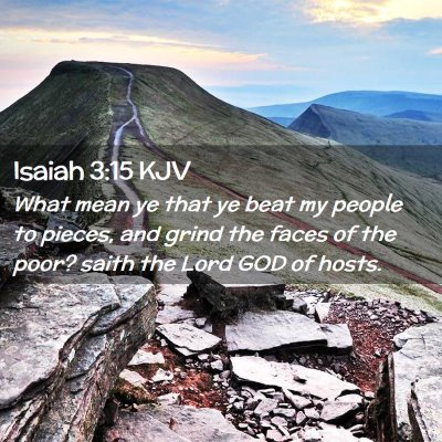 Isaiah 3:15 KJV Free Bible Images