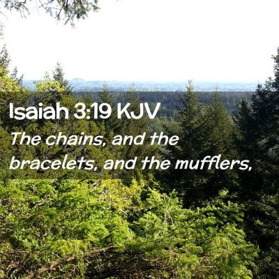 Isaiah 3:19 KJV Free Bible Images