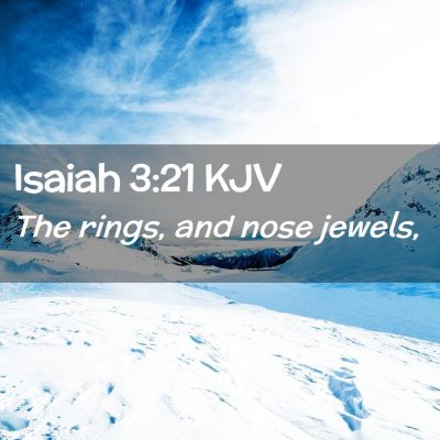 Isaiah 3:21 KJV Free Bible Images