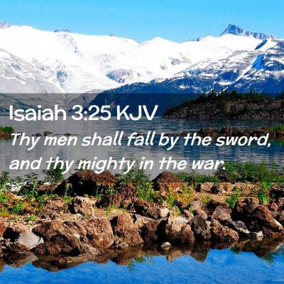 Isaiah 3:25 KJV Free Bible Images