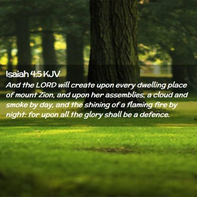 Isaiah 4:5 KJV Free Bible Images