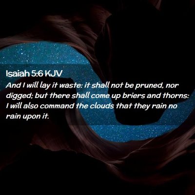 Isaiah 5:6 KJV Free Bible Images