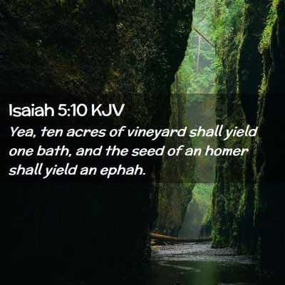 Isaiah 5:10 KJV Free Bible Images