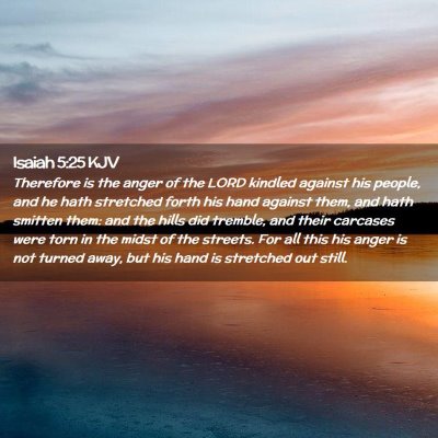 Isaiah 5:25 KJV Free Bible Images