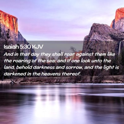 Isaiah 5:30 KJV Free Bible Images