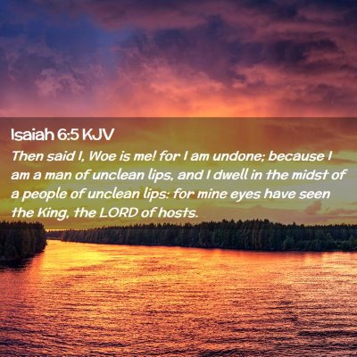 Isaiah 6:5 KJV Free Bible Images