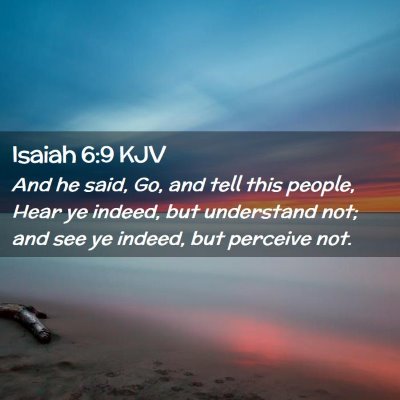 Isaiah 6:9 KJV Free Bible Images