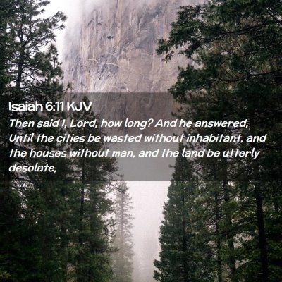 Isaiah 6:11 KJV Free Bible Images