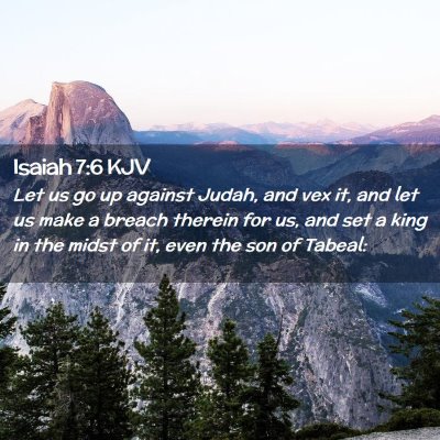 Isaiah 7:6 KJV Free Bible Images