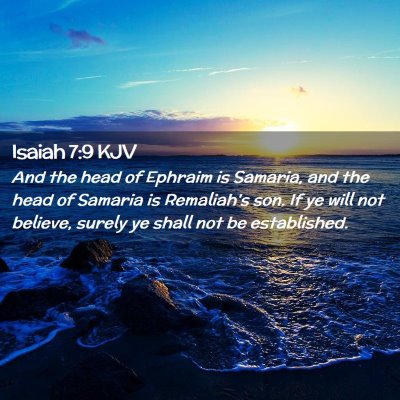 Isaiah 7:9 KJV Free Bible Images