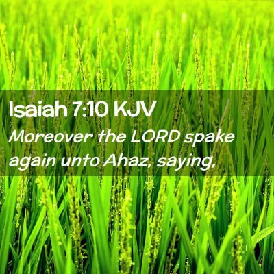 Isaiah 7:10 KJV Free Bible Images