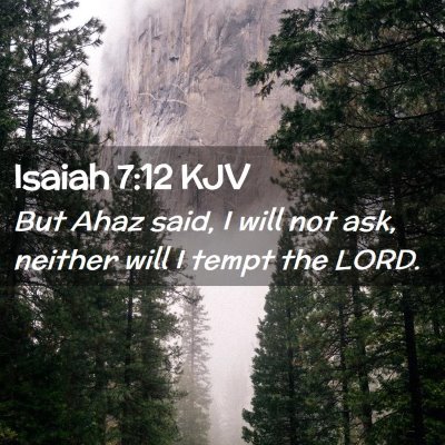 Isaiah 7:12 KJV Free Bible Images