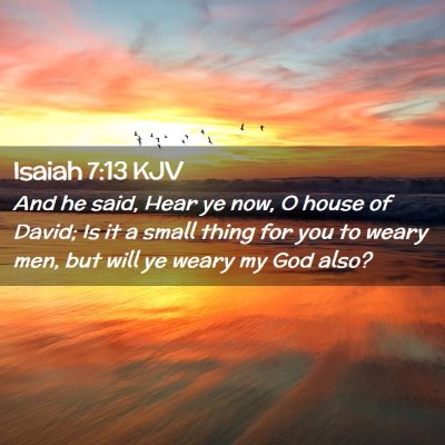 Isaiah 7:13 KJV Free Bible Images