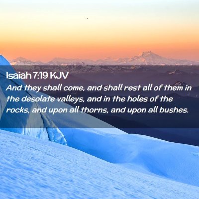 Isaiah 7:19 KJV Free Bible Images