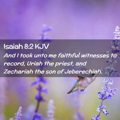 Isaiah 8:2 KJV Free Bible Images