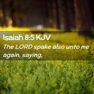 Isaiah 8:5 KJV Free Bible Images