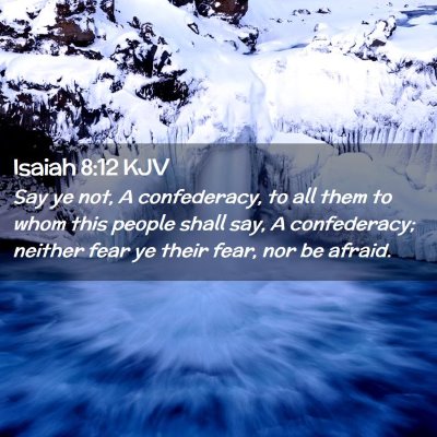 Isaiah 8:12 KJV Free Bible Images