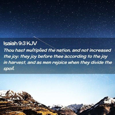 Isaiah 9:3 KJV Free Bible Images