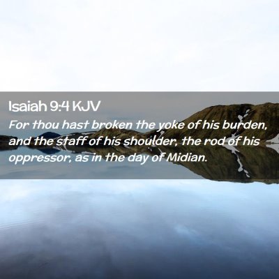 Isaiah 9:4 KJV Free Bible Images