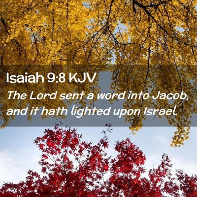 Isaiah 9:8 KJV Free Bible Images