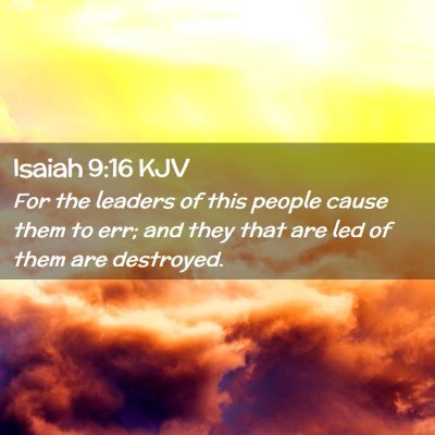 Isaiah 9:16 KJV Free Bible Images