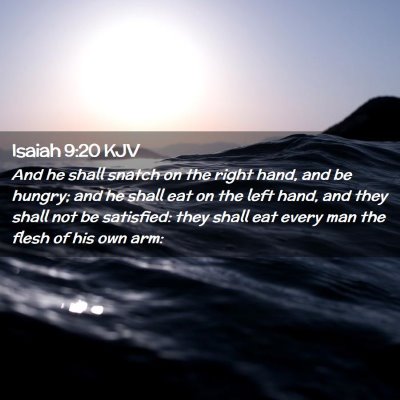 Isaiah 9:20 KJV Free Bible Images