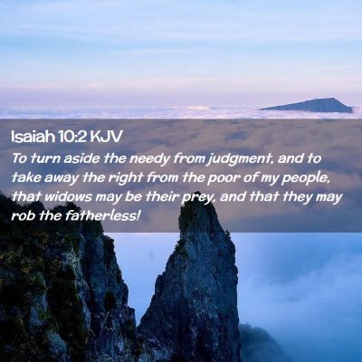 Isaiah 10:2 KJV Free Bible Images