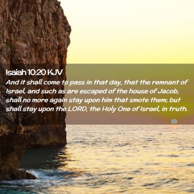 Isaiah 10:20 KJV Free Bible Images