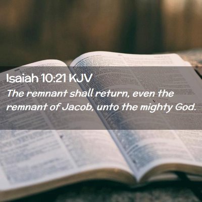 Isaiah 10:21 KJV Free Bible Images