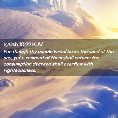 Isaiah 10:22 KJV Free Bible Images