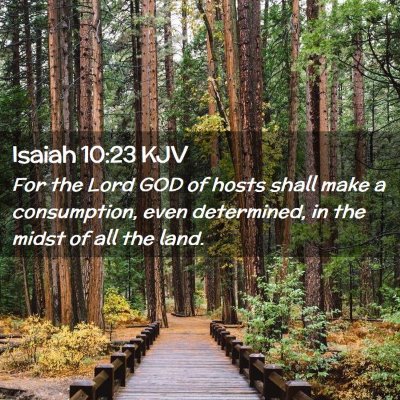 Isaiah 10:23 KJV Free Bible Images