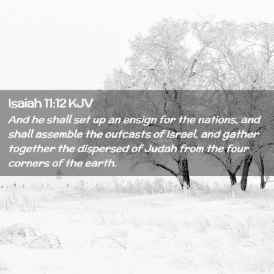 Isaiah 11:12 KJV Free Bible Images