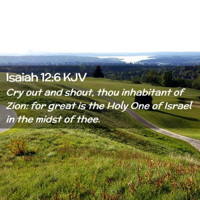 Isaiah 12:6 KJV Free Bible Images