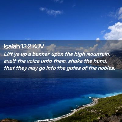 Isaiah 13:2 KJV Free Bible Images