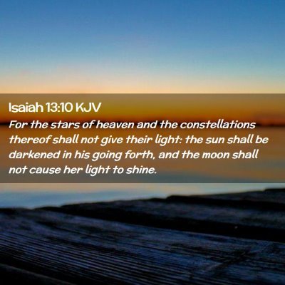 Isaiah 13:10 KJV Free Bible Images