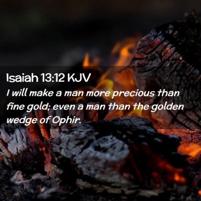 Isaiah 13:12 KJV Free Bible Images