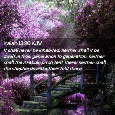 Isaiah 13:20 KJV Free Bible Images