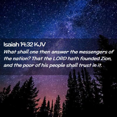 Isaiah 14:32 KJV Free Bible Images