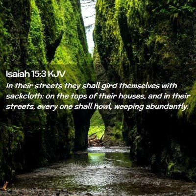 Isaiah 15:3 KJV Free Bible Images