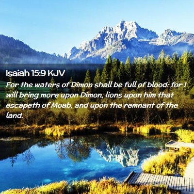 Isaiah 15:9 KJV Free Bible Images