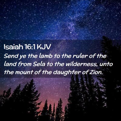 Isaiah 16:1 KJV Free Bible Images