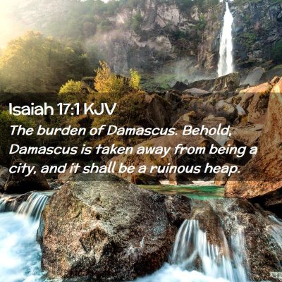 Isaiah 17:1 KJV Free Bible Images