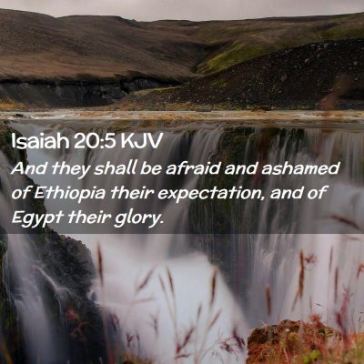 Isaiah 20:5 KJV Free Bible Images