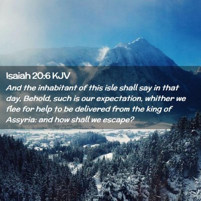 Isaiah 20:6 KJV Free Bible Images