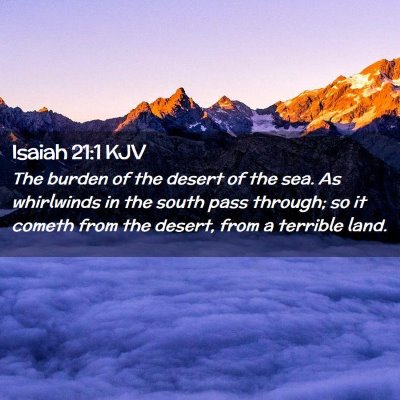 Isaiah 21:1 KJV Free Bible Images